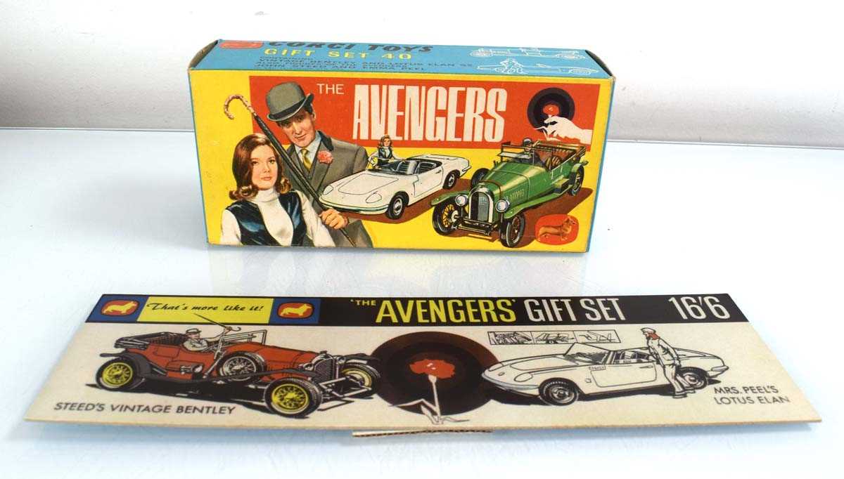 Lot 215 - A Corgi Gift Set No. 40 The Avengers, boxed