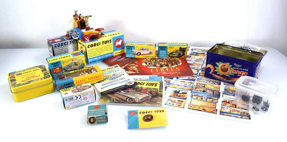 Lot 216 - Seven Corgi replica models: 258 The Saints...