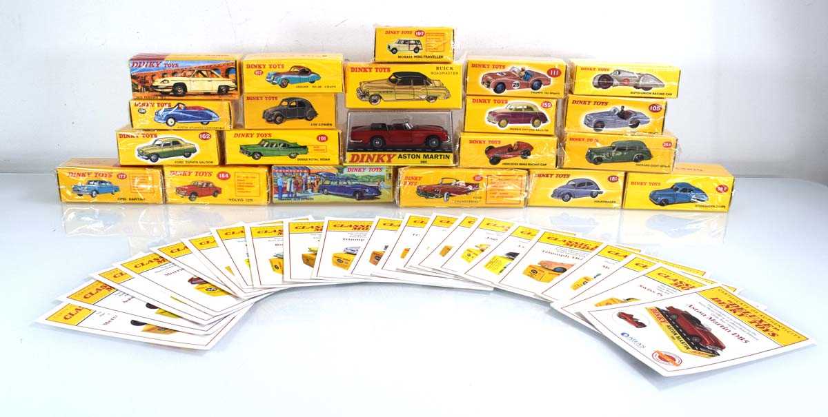 Lot 220 - Twenty-one Atlas Editions replica Dinky models:...