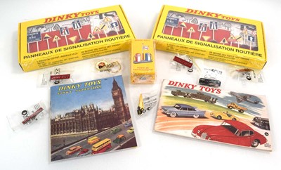 Lot 221 - Two Atlas Editions replica Dinky road sign...