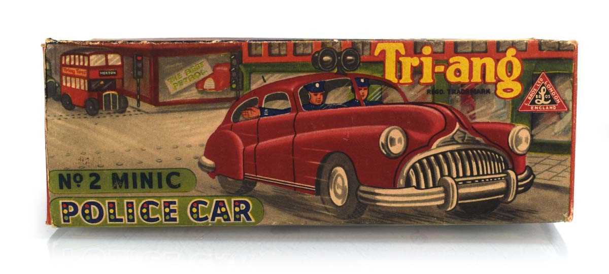 Lot 224 - A Tri-ang Minic No. 2 Police car, boxed