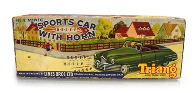 Lot 228 - A Tri-ang Minic No. 2 sports car with horn, boxed