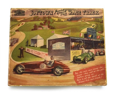 Lot 236 - A Mettoy Joytoy race track set, boxed