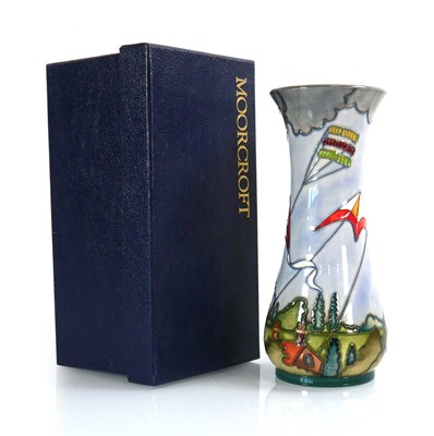Lot 303 - A Moorcroft Collectors Club vase of slender...
