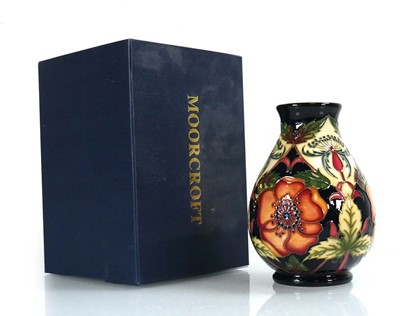 Lot 304 - A Moorcroft vase of slender ovoid form...