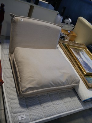 Lot 1072 - Natural coloured futon style seat