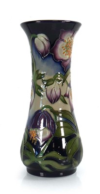 Lot 318 - A Moorcroft vase of slender form decorated in...