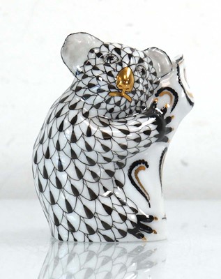 Lot 321 - A Herend figure modelled as a koala on a trunk,...