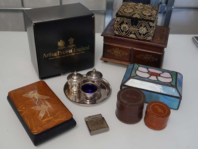 Lot 1018 - Boxed Arthur Price plated cutlery set on tray,...