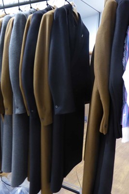 Lot 1 black and 1 brown EYTYS wool blend long...