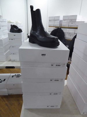 Lot 4 pairs of EYTYS Ortega II leather black boots...