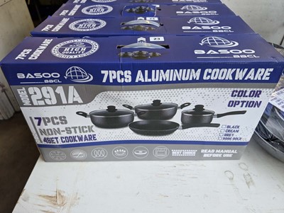 Lot 26 - Basoo 7 piece aluminium cookware set