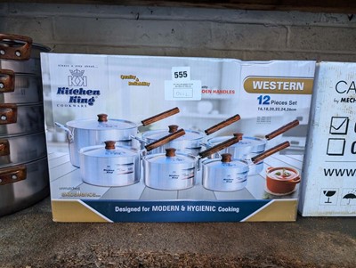 Lot 132 - Kitchen King 12 piece pan set with 6 pans and...