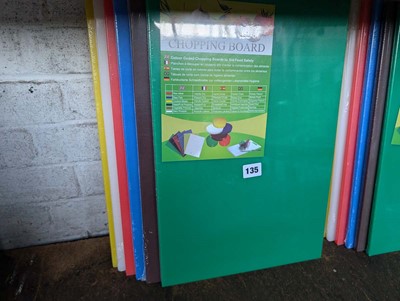 Lot 135 - 6 colour coded chopping boards