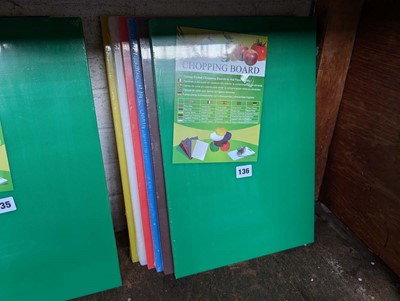 Lot 136 - 6 colour coded chopping boards