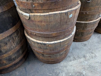Lot 211 - Pair of 44cm tall half barrels