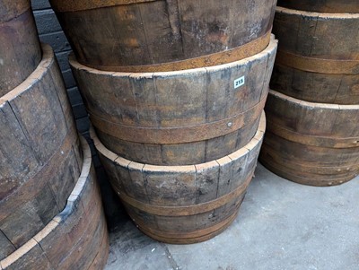 Lot 215 - Pair of 44cm tall half barrels