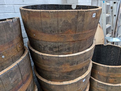 Lot 216 - Pair of 44cm tall half barrels