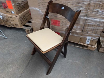 Lot 274 - 4 metal grey folding chairs