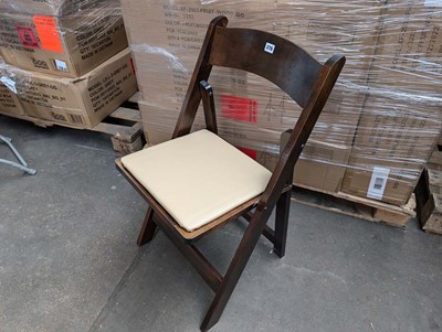 Lot 275 - 4 metal grey folding chairs