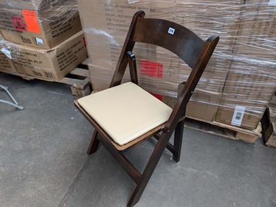 Lot 278 - 4 wooden frame folding chairs