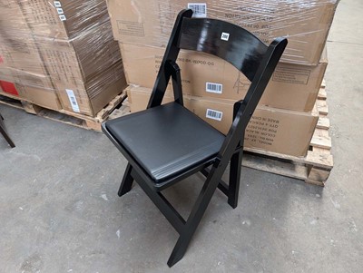 Lot 286 - 4 wooden frame folding chairs