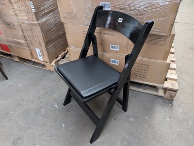 Lot 287 - 4 wooden frame folding chairs