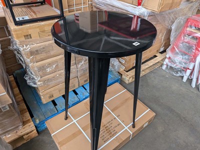 Lot 326 - 60cm diameter and 103cm height black poser...