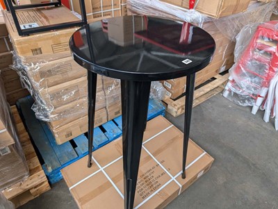 Lot 327 - 60cm diameter and 103cm height black poser...