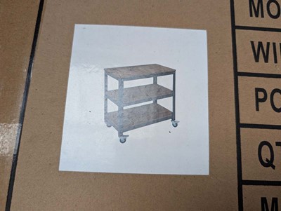 Lot 400 - 3 tier mobile table