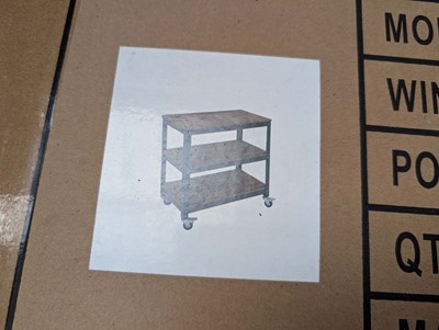 Lot 401 - 3 tier mobile table