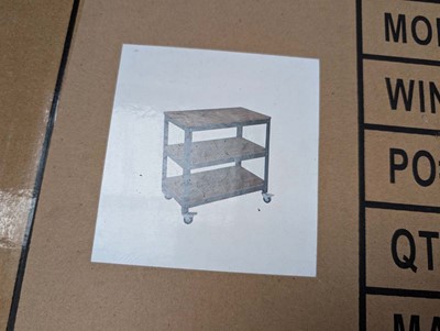 Lot 402 - 3 tier mobile table