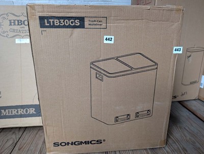 Lot 443 - Small 2 section pedal bin