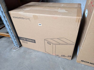 Lot 449 - 3 section pedal bin