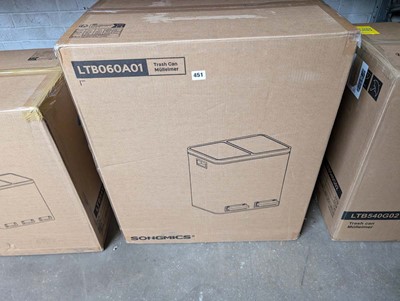 Lot 451 - 2 section pedal bin