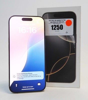 Lot Apple iPhone 16 Pro, 128GB, Natural Titanium,...