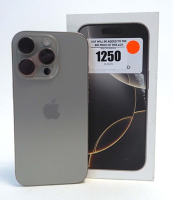 Lot Apple iPhone 16 Pro, 128GB, Natural Titanium,...