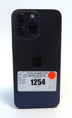 Lot Apple iPhone 15 Pro Max, 256GB, Blue Titanium,...