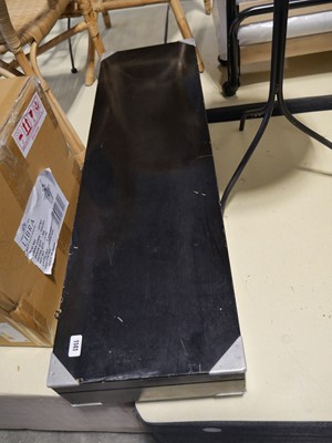 Lot 1141 - Black wooden case.