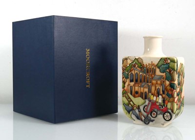 Lot 339 - A limited edition Moorcroft flask vase of...