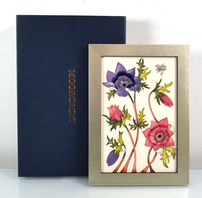 Lot 340 - A Moorcroft wall plaque decorated in the...