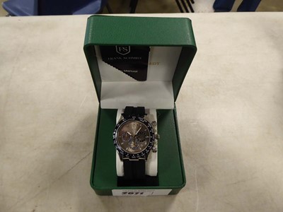 Lot 2071 - Frank Schmidt mens sub-dial wristwatch with...