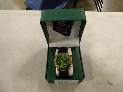 Lot 2072 - Frank Schmidt mens sub-dial wristwatch boxed...