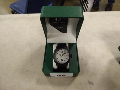 Lot 2073 - Frank Schmidt mens wristwatch boxed with grey...