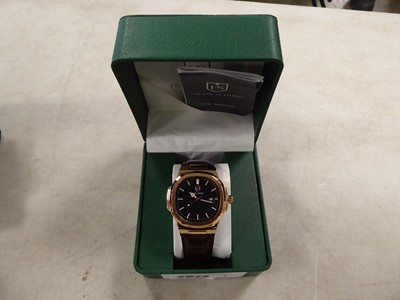 Lot 2074 - Frank Schmidt mens wristwatch boxed with black...