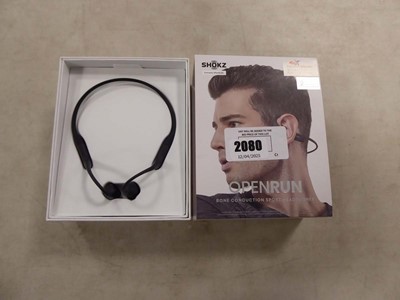 Lot 2080 - Boxed pair of Shokz openrun bone conduction...