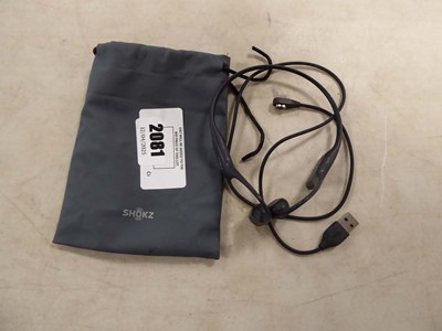 Lot 2081 - Unboxed pair of Shokz openrun bone conduction...