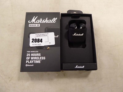 Lot 2084 - Boxed pair Marshall minor III true wireless...