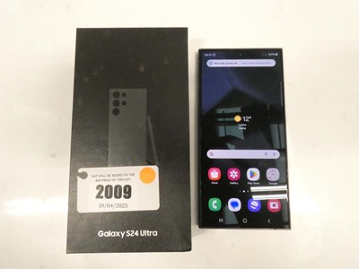 Lot 2009 - Samsung Galaxy S24 Ultra 256GB Black with box