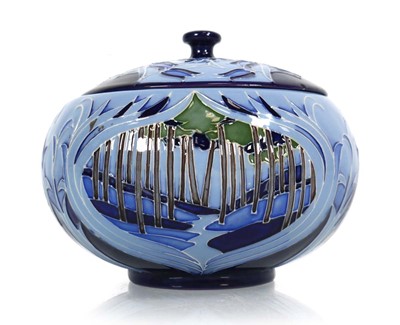 Lot 344 - A Moorcroft trial powder box and cover...